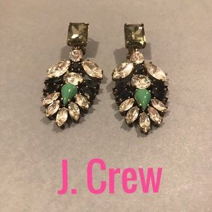 J. Crew Jeweled Statement Earrings
